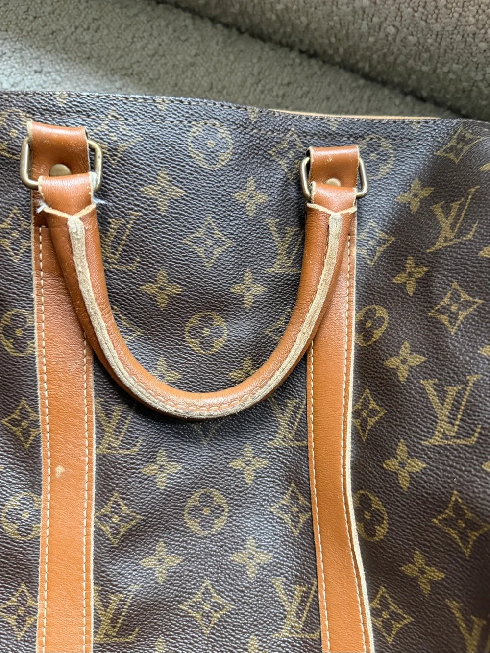 Louis Vuitton Monogram Canvas Duffel in Brown and Tan